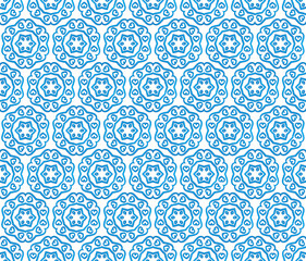 background of blue hexagonal heart patterns