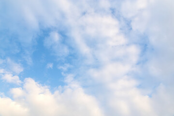 Cloud and blue sky, weather have a good day background.