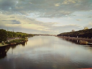 Obraz premium river and bridge