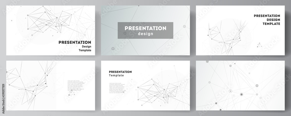 Wall mural vector layout of presentation slides design business templates, template for presentation brochure, 