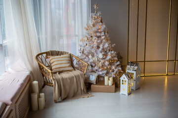 festive christmas and new year decorations	