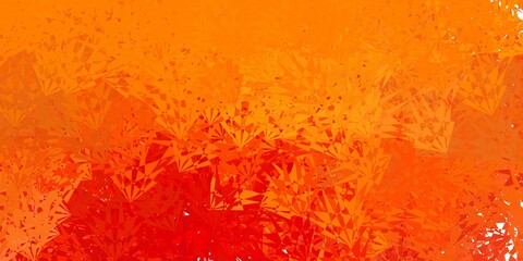 Light green, red vector pattern with polygonal shapes.