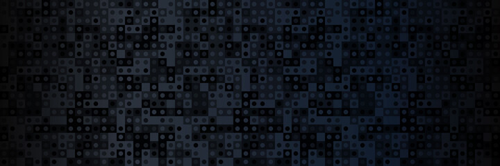 Dark black background abstract geometric pattern. Dark mode concept