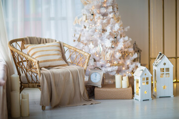 festive christmas and new year decorations	