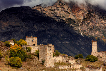 Old towers of Ingushetia. Russia