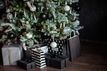 festive christmas and new year decorations	