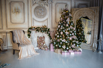 festive christmas and new year decorations	