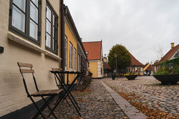 Fototapeta na wymiar street in the town Odense
