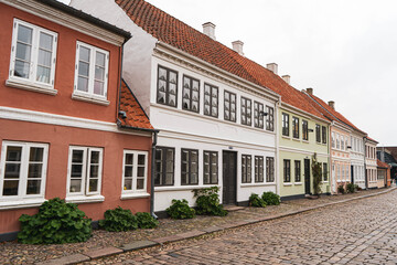 Fototapeta na wymiar old houses in Odense