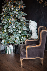 festive christmas and new year decorations	