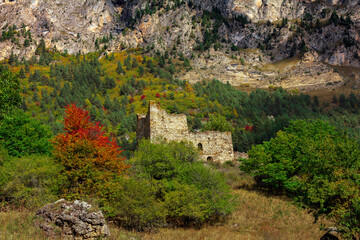 Old towers og Ingushetia, Russia