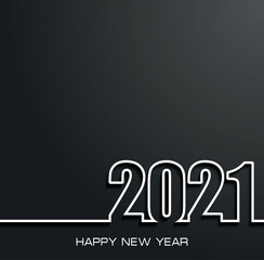 2021 Happy New Year background for your greeting card