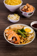 Prawn Noodle is a Southeast Asian dish, popular in Indonesian, Malaysian, Singaporean