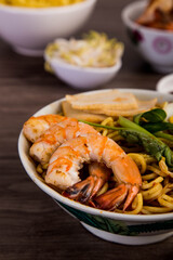 Prawn Noodle is a Southeast Asian dish, popular in Indonesian, Malaysian, Singaporean
