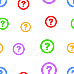 Obraz premium seamless pattern with question mark sign 
