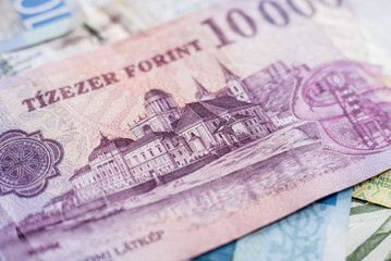 Fototapeta premium World money collection. Fragments of Jordan money