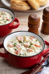Bowls of Potato and Carrot Soup
