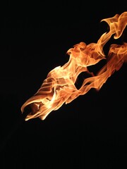 fire in the dark