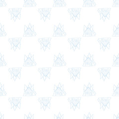 Seamless background of colorful abstract elements. Decorative pattern.