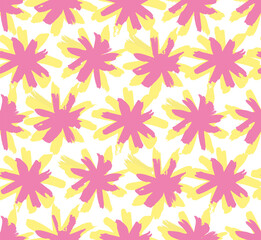 Abstract flower sun pattern on white background