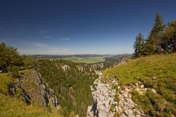 mountain Creux du Van in western Switzerland