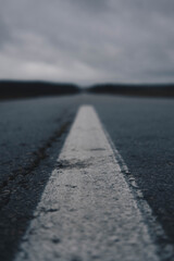 road in the morning