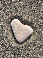 heart shaped stones