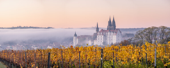 Panorama of the fairy tale castle 