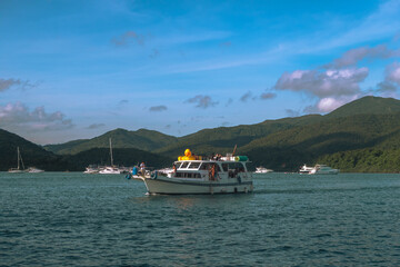 boat on the lake