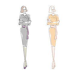 秋ファッション オシャレな女性