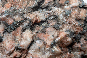 Obraz na płótnie Canvas Blurred when heavily magnified, with a fine granite texture. Soft colors and fine details of the texture are not visible to the naked eye.