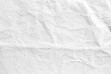Fototapeta premium Crumpled white surface paper background texture 