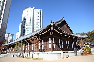 Fototapeta premium 한국의한옥마을입니다
