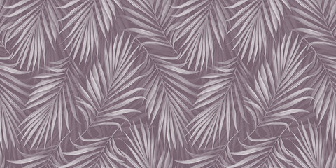 Tropical exotic seamless pattern with palm. Hand-drawn vintage illustration, background and texture. Good for production wallpapers, cloth, fabric printing, goods.