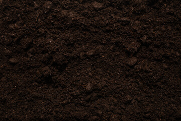 Black land for plant background.