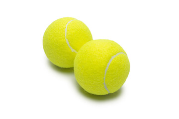 Tennis balls isolated on white background.