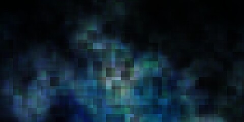 Dark BLUE vector template with rectangles.