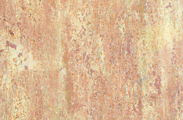 rusty painted metal background .