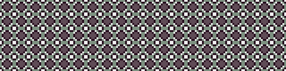 Fototapeta premium Abstract Cross Pattern Dots Logo generative computational art illustration