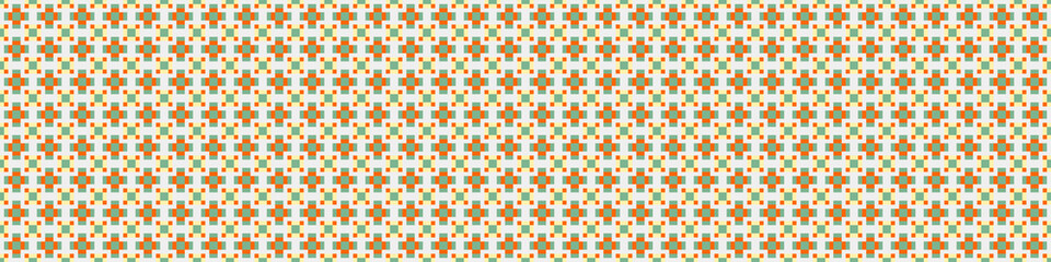 Fototapeta premium Abstract Cross Pattern Dots Logo generative computational art illustration