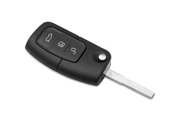 Car key ring isolated on white background