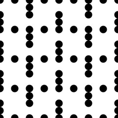 Dots seamless pattern. Circles ornament. Dot shapes motif. Circle forms backdrop. Dotted wallpaper. Rounds background. Digital paper, textile print, web design, abstract image. Vector illustration.