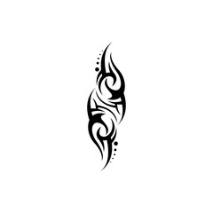 tribal pattern tattoo vector art design,tattoo tribal abstract sleeve, sketch art design isolated on white background,Simple logo.