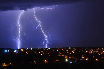 lightning in the night