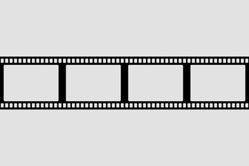 Film strip vector design element. Retro design frame.