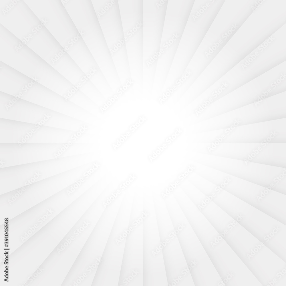Poster abstract sunburst pattern background. white and grey starburst ray. vector illustration