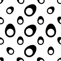 Egg Icon Seamless Pattern, Egg