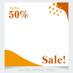 fashion sale Social Media Post promotion template Premium Vector