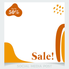 fashion sale Social Media Post promotion template Premium Vector