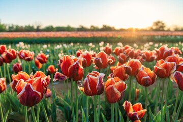 Tulip in farm